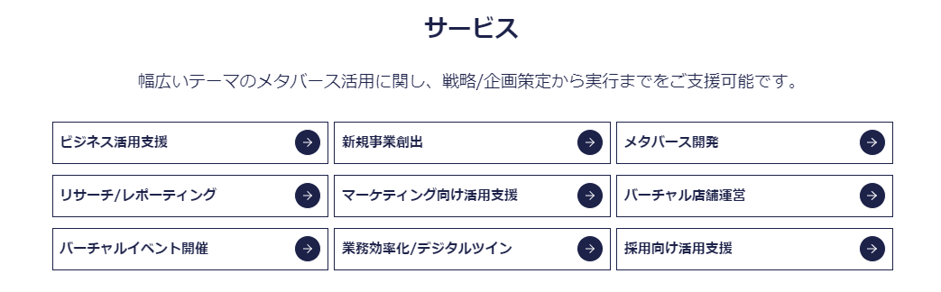 メタバース総研のサービスプラン