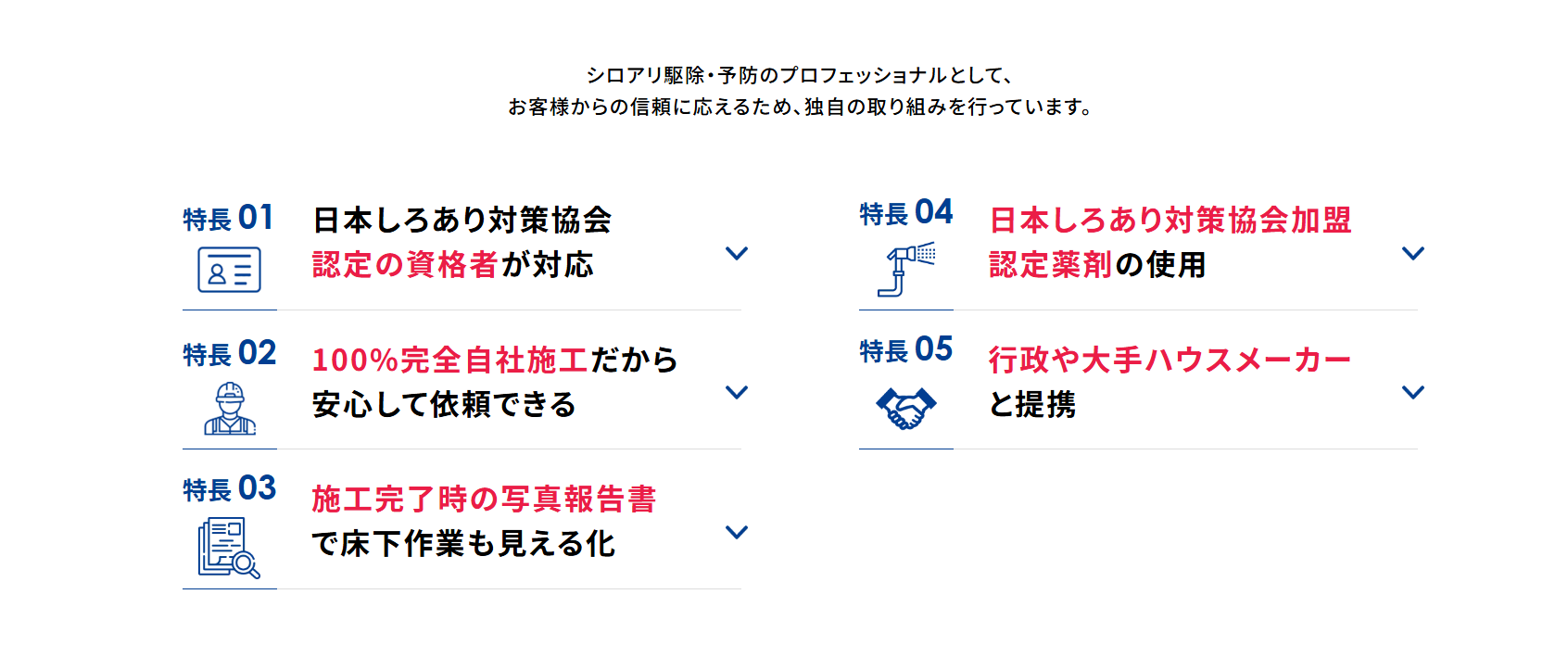 サービスの特徴